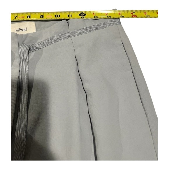 Wilfred Pants Women's Size 12 Blue Trouser Wide Leg High Waist Pleated Pant - Picture 9 of 15